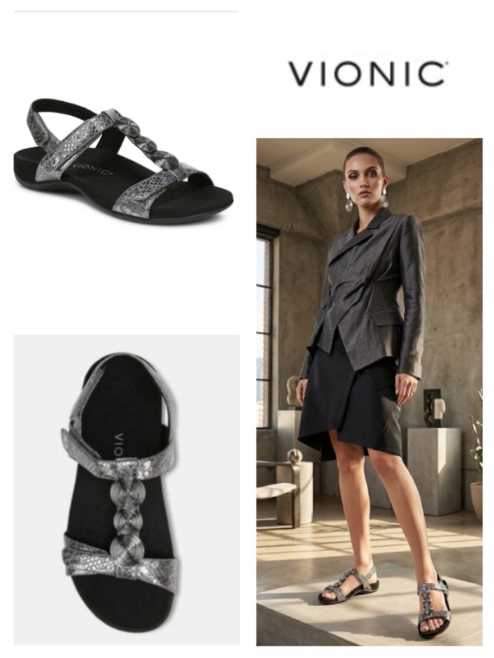 Vionic Farra Snake-Embossed Sandal (6)